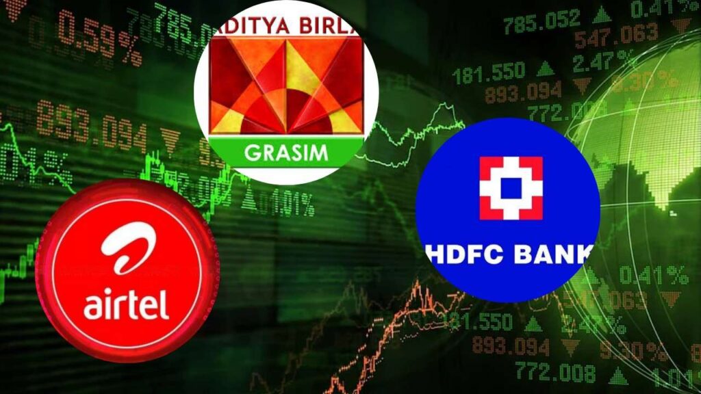 4 Nifty Stocks Hit Record Highs: Bharti Airtel, HDFC Bank, Grasim Among Top Movers